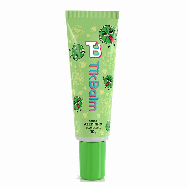 TikBalm, o balm labial que vai junto no kit. O sabor e sortido