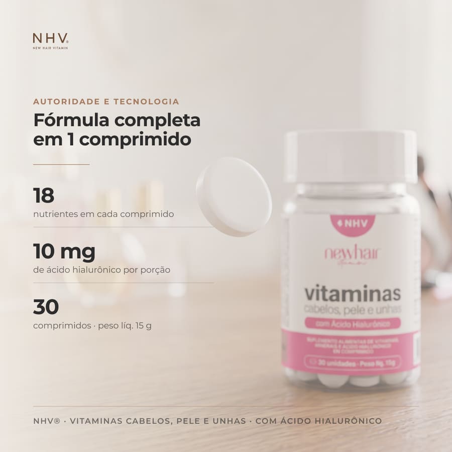 A fórmula completa em um comprimido