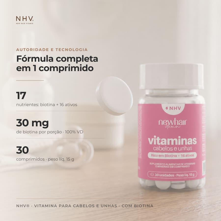A fórmula completa em um comprimido