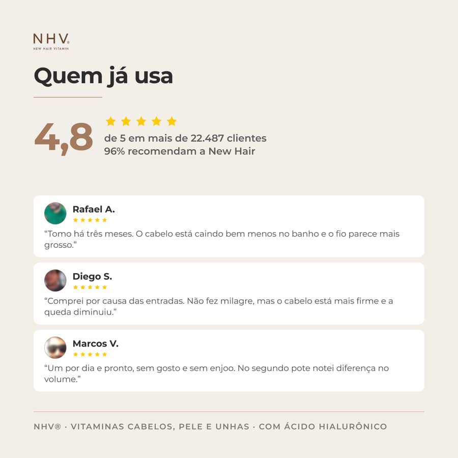 Nota média e avaliações de quem já usa